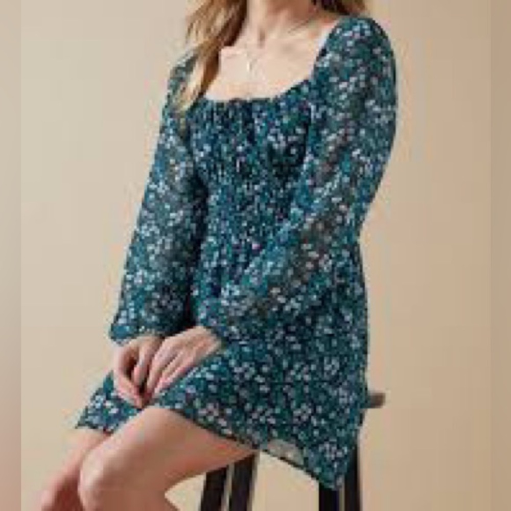 Miami floral mini dress